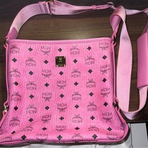 MCM Visetos Hot Pink Crossbody